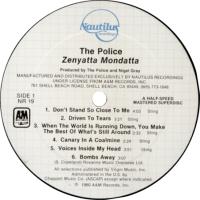 Police: Zenyatta Mondatta Nautilus audiophile vinyl album