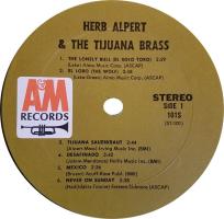Herb Alpert & the Tijuana Brass: The Lonely Bull US stereo album