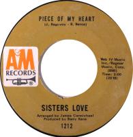 Sisters Love: Piece Of My Heart US 7-inch