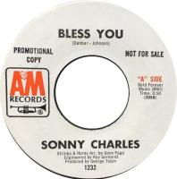 Sonny Charles: Bless You US promo 7-inch
