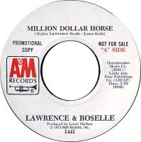 Laurence & Roselle: Million Dollar Horse US promo 7-inch