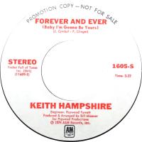 Keith Hampshire: Forever and Ever US promo 7-inch