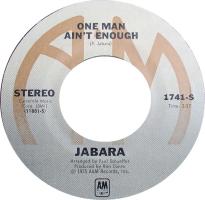 Paul Jabara: One Man Ain't Enough US 7-inch