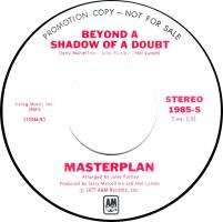 Masterplan: Beyond a Shadow Of a Doubt US promo 7-inch