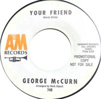 George McCurn: Your Friend US promo 7-inch