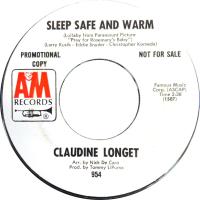 Claudine Longet: Sleep Safe and Warm US promo 7-inch