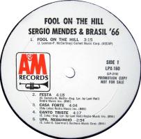 Sergio Mendes & Brasil '66: Fool On the Hill US promo vinyl album