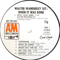 Walter Wanderley: When It Was Done US monaural promo album