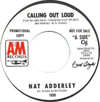 Nat Adderley: Calling Out Loud US promo 7-inch