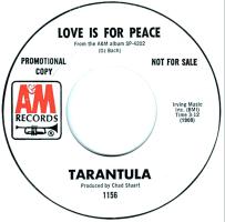 Tarantula: Love Is For Peace US promo 7-inch