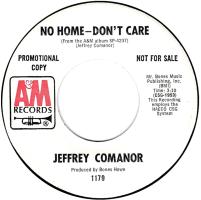 Jeffrey Comanor: No Home--Don't Care US promo 7-inch