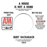Burt Bacharach: A House Is Not a Home US promo 7-inch
