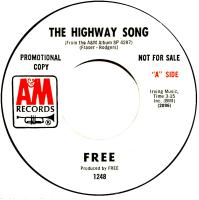 Free: The Highway Song US promo 7-inch
