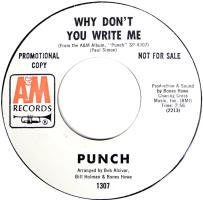 Punch: Why Don't You Write Me US promo 7-inch