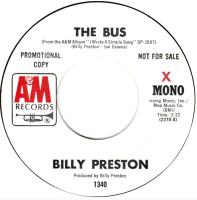Billy Preston: The Bus US promo 7-inch