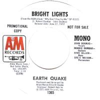 Earth Quake: Bright Lights US promo 7-inch