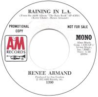 Renee Armand: Raining In L.A. US promo 7-inch