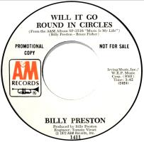 Billy Preston: Will It Go Round In Circles US promo 7-iinch