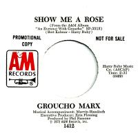 Groucho Marx: Show Me a Rose US promo 7-inch
