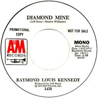 Ray Kennedy: Diamond Mine US promo 7-inch
