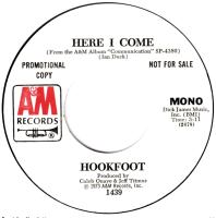 Hookfoot: Here I Come US promo 7-inch