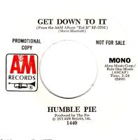 Humble Pie: Get Down To It US promo 7-inch