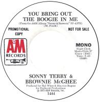 Sonny Terry & Brownie McGhee: You Bring Out the Boogie US promo 7-inch