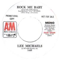Lee Michaels: Rock Me Baby US promo 7-inch