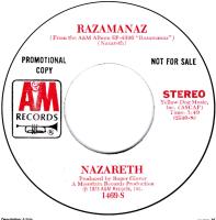 Nazareth: Razamanaz US promo 7-inch
