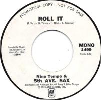 Nino Tempo & 5th Ave. Sax: Roll It US promo 7-inch