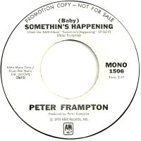 Peter Frampton: Something's Happening US promo 7-inch