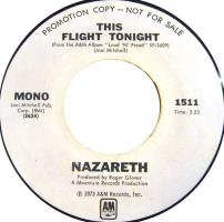Nazareth: This Flight Tonight US promo 7-inch
