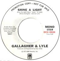 Gallagher & Lyle: Shine a Light US promo 7-inch