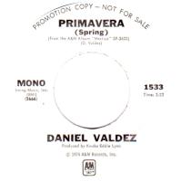 Daniel Valdez: Primavera US promo 7-inch