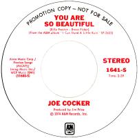 Joe Cocker: You Are So Beautiful US promo 7-inch