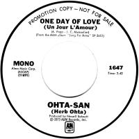 Herb Ohta: One Day Of Love US promo 7-inch