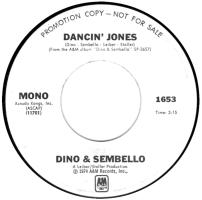 Dino & Sembello: Dancin' Jones US promo 7-inch