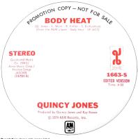Quincy Jones: Body Heat US promo 7-inch