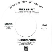 Hudson-Ford: Free Spirit US promo 7-inch