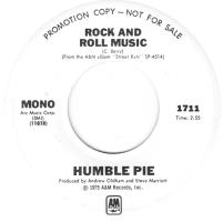 Humble Pie: Rock and Roll Music US promo 7-inch