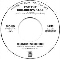 Hummingbird: For the Children's Sake US promo 7-inch
