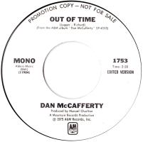 Dan McCafferty: Out Of Time US promo 7-inch