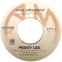 Peggy Lee: Some Cats Know US 7-inch