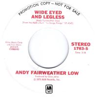 Andy Fairweather Low: Wide Eyed and Legless US promo 7-inch