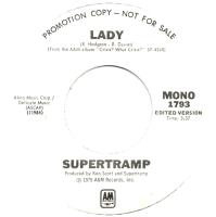 Supertramp: Lady US promo 7-inch