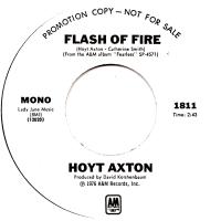 Hoyt Axton: Flash Of Fire US promo 7-inch