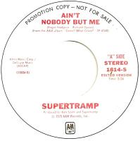 Supertramp: Ain't Nobody But Me US promo 7-inch