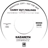 Nazareth: Carry Out Feelings US promo 7-inch