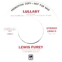 Lewis Furey: Lullaby US promo 7-inch