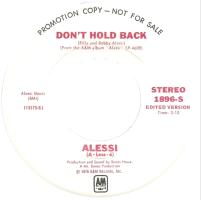 Alessi: Don't Hold Back US promo 7-inch
